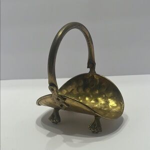 Vintage Brass Decorative Basket